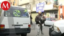 Reportan tres detenidos tras cateo durante operativo antidrogas en Coyoacán