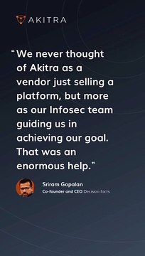 Decision Facts Achieved SOC 2 Compliance in 3 Weeks with Akitra | Compliance Automation