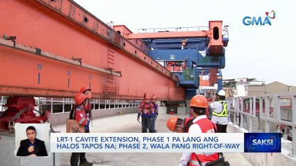 LRT-1 Cavite extension, Phase 1 pa lang ang halos tapos na; Phase 2, wala pang right-of-way | Saksi