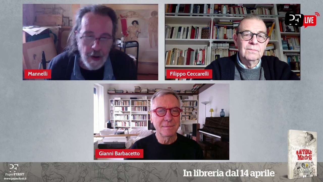 “Satira madre”: la nuova raccolta di Mannelli in libreria dal 14 aprile. Ne parlano in diretta il vignettista, Filippo Ceccarelli e Gianni Barbacetto