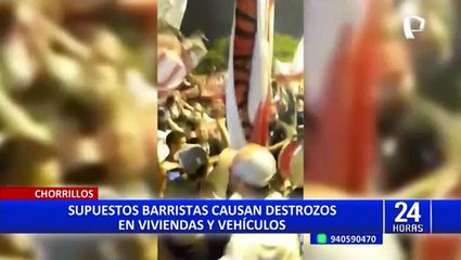 Terror en Chorrillos: presuntos barristas se enfrentan a balazos en la vía pública