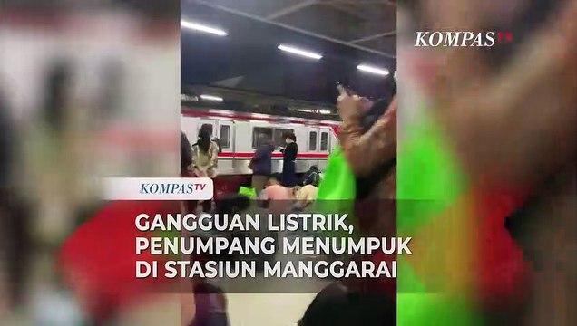 Penuh Sesak! Penumpang KRL Commuter Line Menumpuk di Stasiun Manggarai Imbas Gangguan Listrik