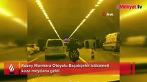 Kuzey Marmara Otoyolu'nda kaza: Tünelde ulaşım tek şeritte sağlanıyor