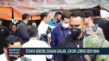 Jokowi Lempar Senyuman dan Tertawa Kecil saat Ditanya Semobil dengan Ganjar Pranowo