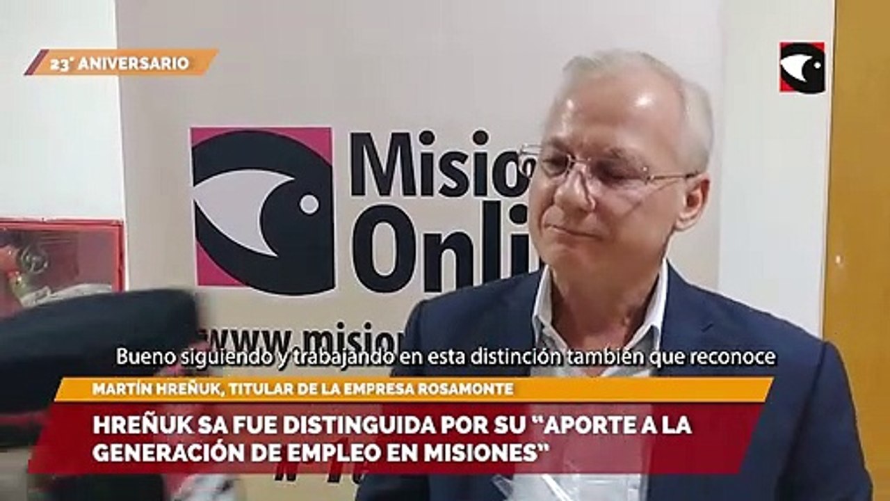 Hreñuk SA fue distinguida por su “Aporte a la Generación de Empleo en Misiones”