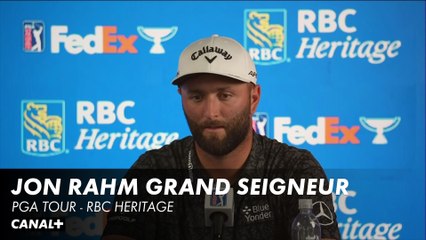 Jon Rahm présent et grand seigneur - RBC Heritage