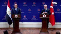 وزيرا الخارجية التركي والمصري يجيبان على سؤال نشأت الديهي بشأن ليبيا وسد النهضة ومواجهة الإرهاب
