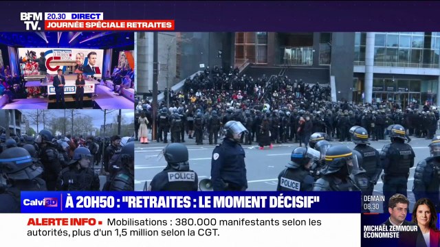 Retraites: le moment décisif : l'émission spéciale de BFMTV à suivre en direct à 20h50
