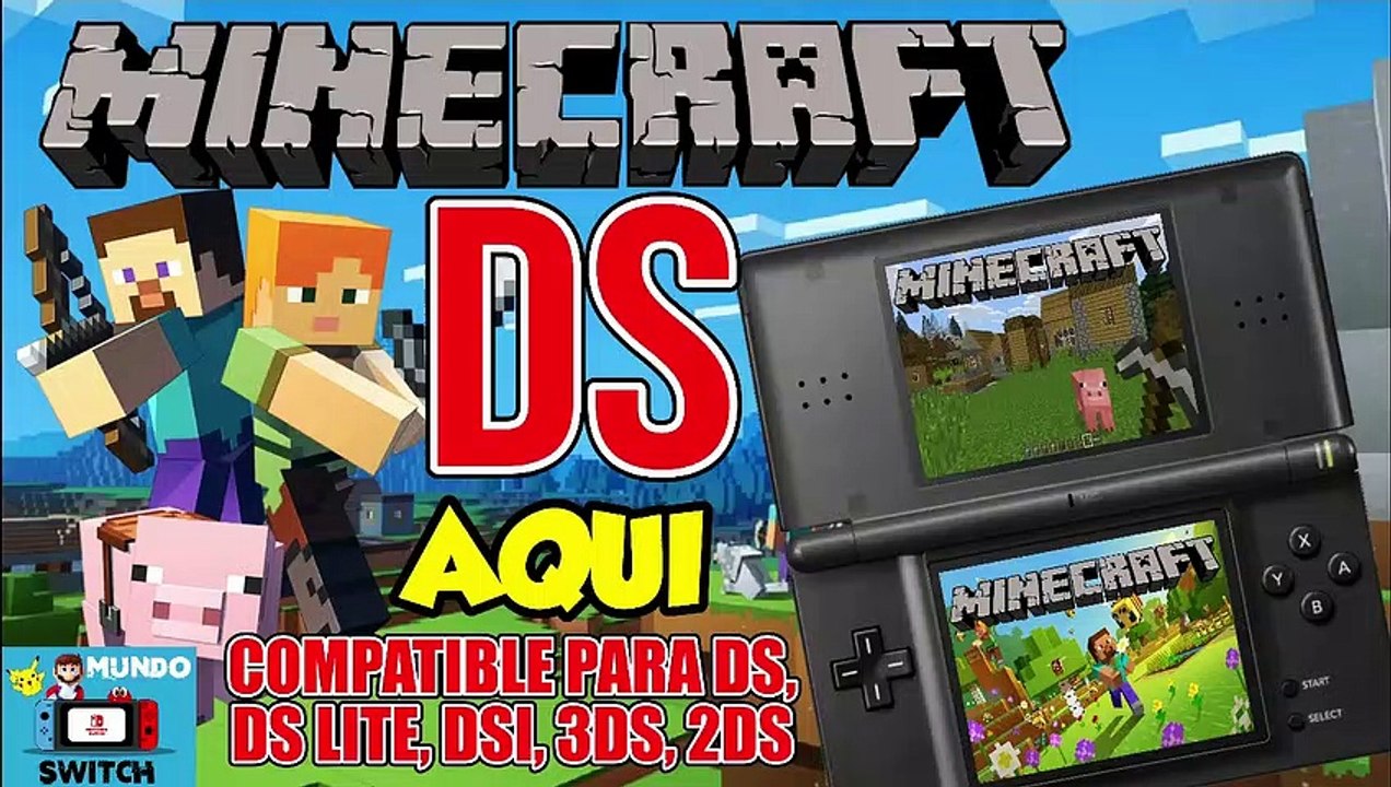 MINECRAFT PARA NINTENDO DS, DSI, 3DS OLD, NEW 2DS ANDROID  R4 ETC FACIL Y RAPIDO