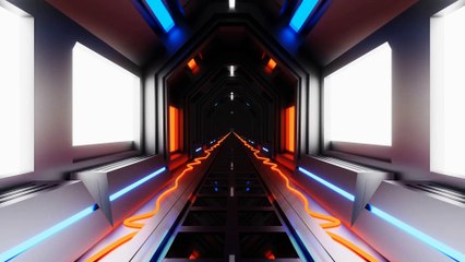 Metal Sci-Fi Corridor VJ Loop