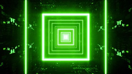 Green Tunnel VJ Loops