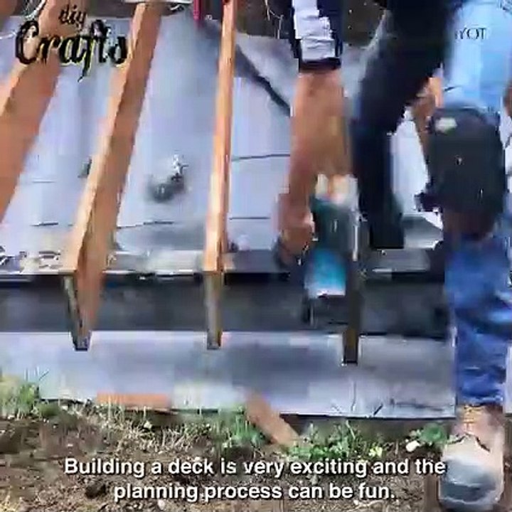 how to build a deck from start to finish so easy at home  - Complete Project (Fast Version)
