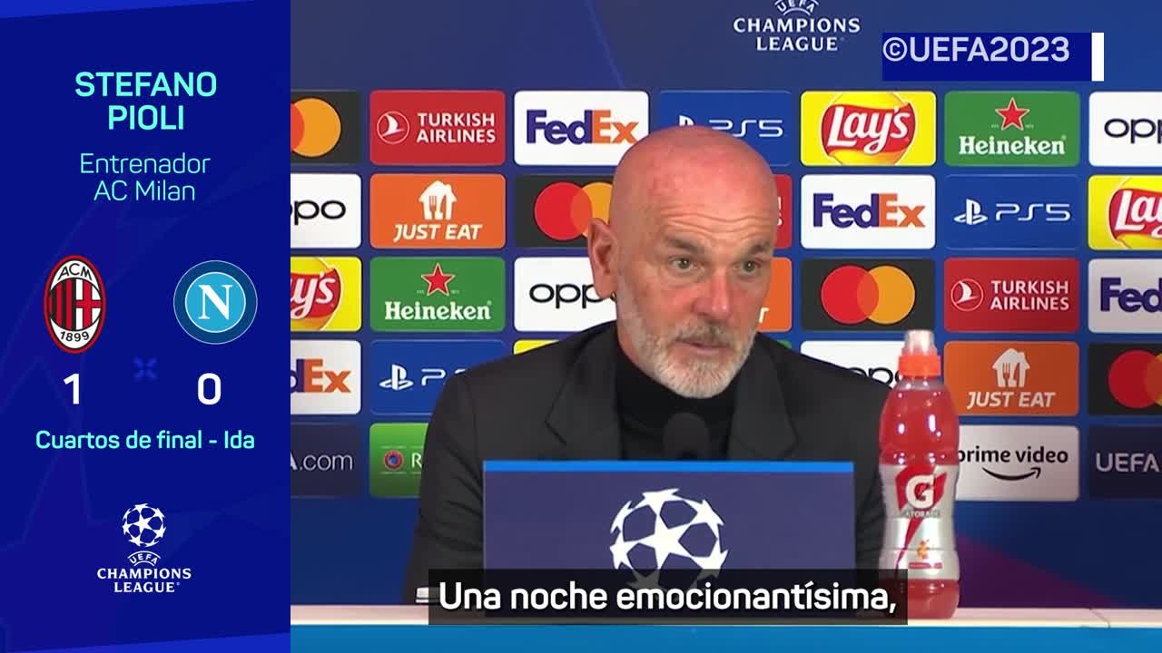 Pioli: "Los dos equipos pueden jugar todavía mejor"