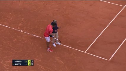 Djokovic loses his cool in Musetti loss in Monte-Carlo