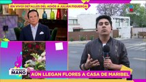Maribel Guardia sigue recibiendo flores y condolencias por partida de Julián Figueroa