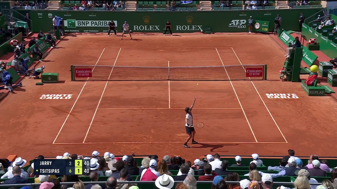Jarry v Tsitsipas | ATP Monte Carlo Masters | Match Highlights