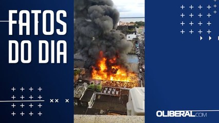 Incêndio destrói loja de variedades no Centro Comercial de Belém