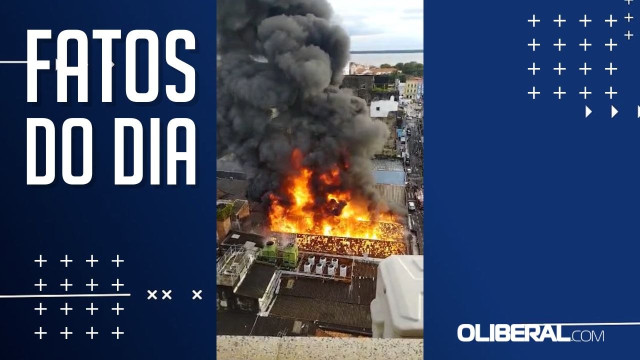 Incêndio destrói loja de variedades no Centro Comercial de Belém