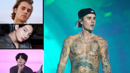 Jungkook of BTS and Justin Bieber reportedly collaborating together.