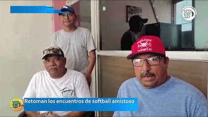 Retoman los encuentros de softball amistoso