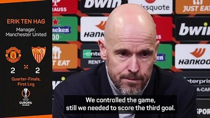 Ten Hag rues 'bad luck' as United suffer late setback against Sevilla