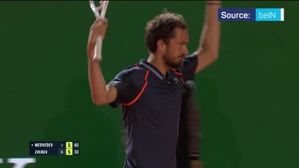 Medvedev saves match points to knock Zverev out in Monte Carlo