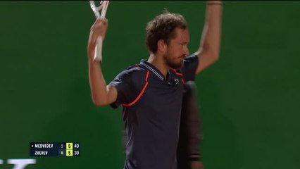 Medvedev saves match points to knock Zverev out in Monte Carlo