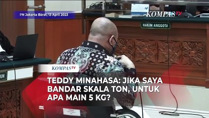 Pleidoi Teddy Minahasa: Jika Saya Bandar Skala Ton, Untuk Apa Main 5 Kg?