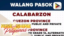 Pasok sa ilang paaralan sa bansa, suspendido pa rin ngayong Biyernes