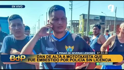 Download Video: Esposa de mototaxista embestido por policía sin licencia denuncia irregularidades en investigaciones