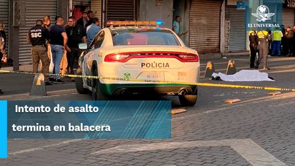 Se arma balacera en pleno Centro de la CDMX, hay dos muertos y un herido