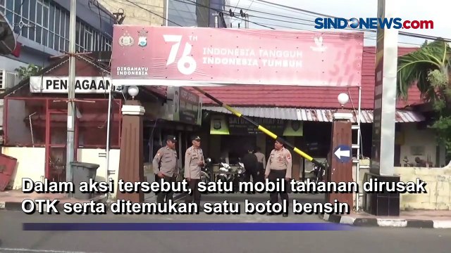 Situasi di Polres Pelabuhan Makassar Kondusif, Mobil Tahanan yang Dirusak OTK Telah Diamankan