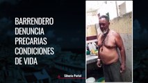 Denuncian precarias condiciones de vida de barrendero en La Habana