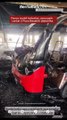 Pasca mobil terbakar, area parkir Lantai 2 Pura Besakih disterilkan