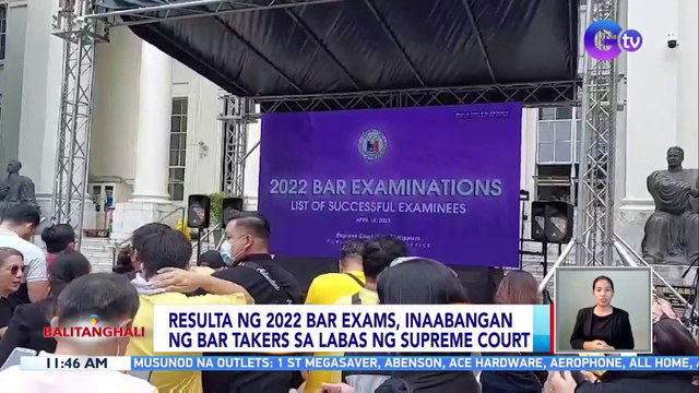 Resulta ng 2022 Bar Exams, inaabangan ng bar takers sa labas ng Supreme Court | BT
