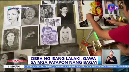 Obra ng isang lalaki, gawa sa mga patapon nang bagay  | BT