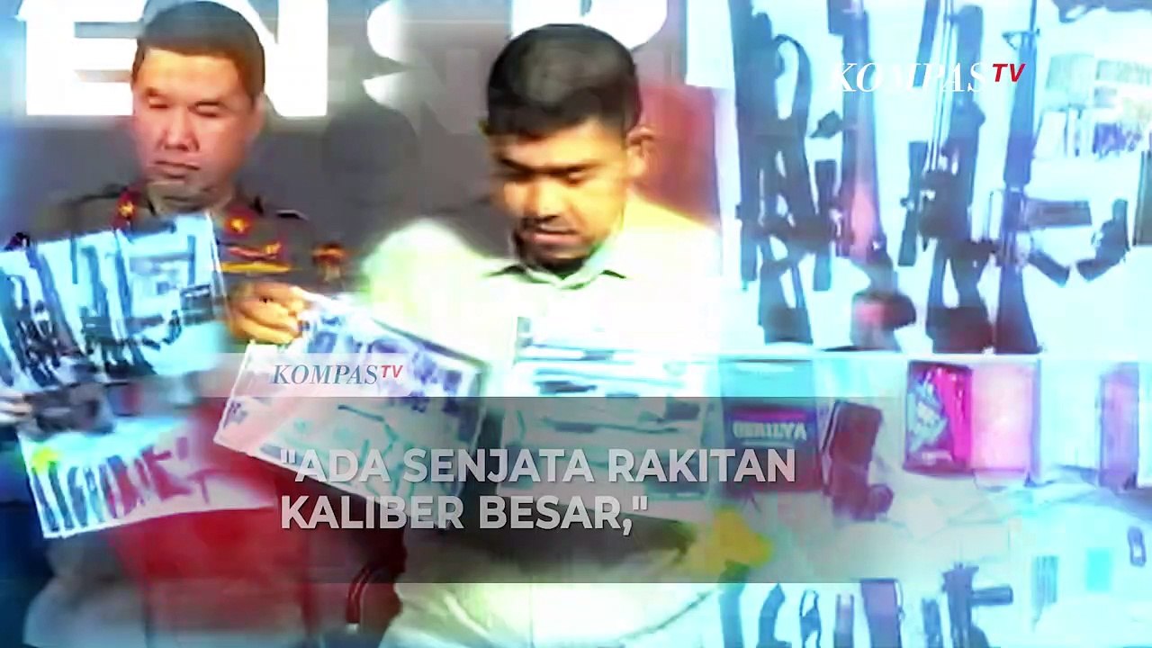 Penampakan Barang Bukti Senjata Api Rakitan Teroris di Lampung yang Disita Densus 88
