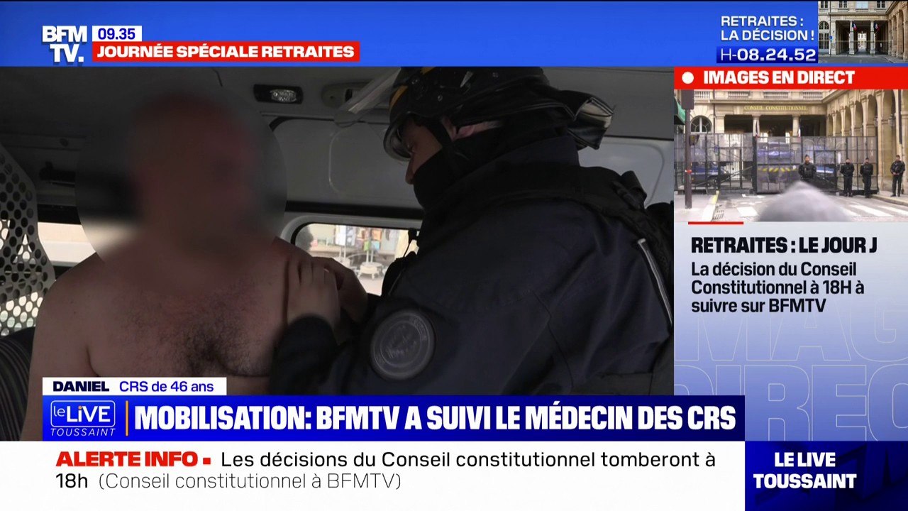 Comment le médecin des CRS les accompagne lors des manifestations pour soigner les blessés