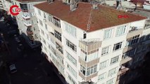 İstanbul'da hareketli saatler: Kolonlar patladı, 6 katlı bina çökme riski nedeniyle boşaltıldı