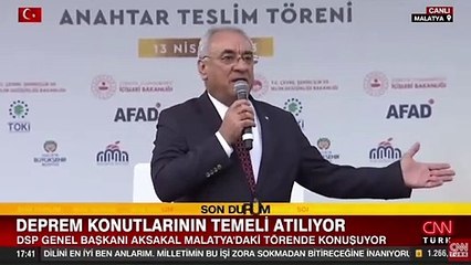 Cumhur İttifakı ortağı DSP'nin lideri Aksakal, muhalefeti kafir ilan etti