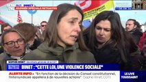 Retraites: Sophie Binet (CGT) attend qu'Emmanuel Macron 
