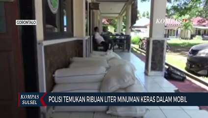 Polisi Temukan Ribuan Liter Minuman Keras Dalam Mobil