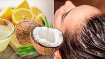 बालों में नारियल तेल और नींबू रस लगाने के फायदे | नारियल तेल और नींबू रस लगाने से क्या होता है