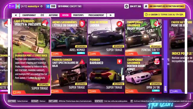 Forza Horizon 5 panneau de danger saut spectaculaire de baja