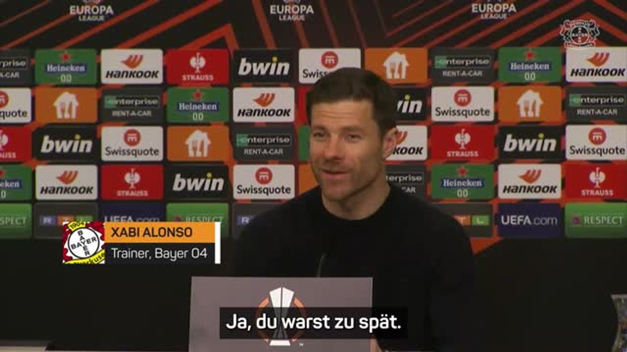 Alonso witzelt: "du warst zu spät"