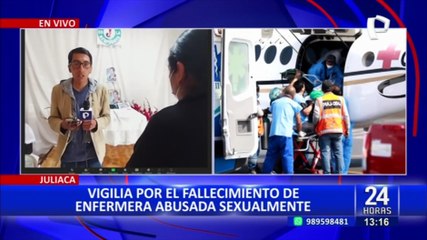 Juliaca: familiares esperan la llegada del cuerpo de enfermera fallecida producto de violación
