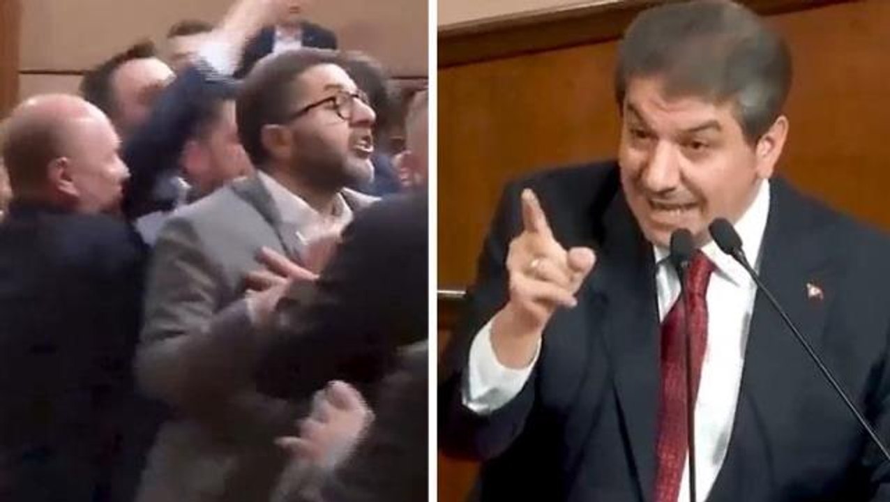 İBB meclisinde ortalık karıştı! AK Parti ve CHP'li meclis üyeleri birbirine girdi