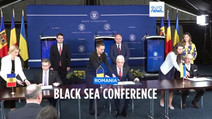 Download Video: Black Sea Conference: Ukraine calls on allies to toughen Russian sanctions