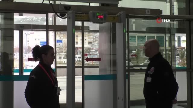 Erzurum Şehir Hastanesi'nde güvenlik tedbirleri en üst seviyede