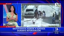 El Agustino: dos serenos resultaron heridos durante intervención a mototaxistas